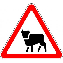 Lipdukas Gyvulių pergina - kelio ženklas 130